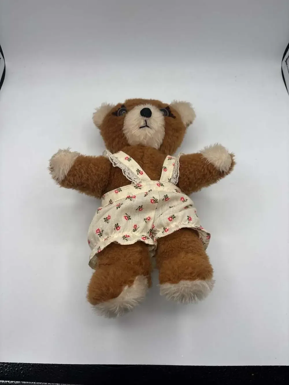 Pair of Handmade Teddy Bears - Mom and Child 1970s
